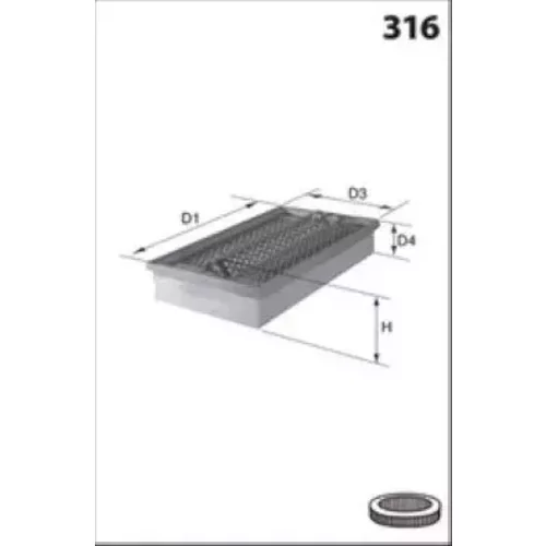 Vzduchový filter MISFAT P986