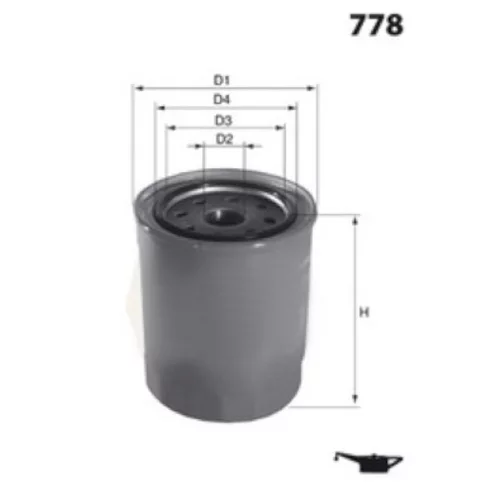 Olejový filter Z121 /MISFAT/ - obr. 1