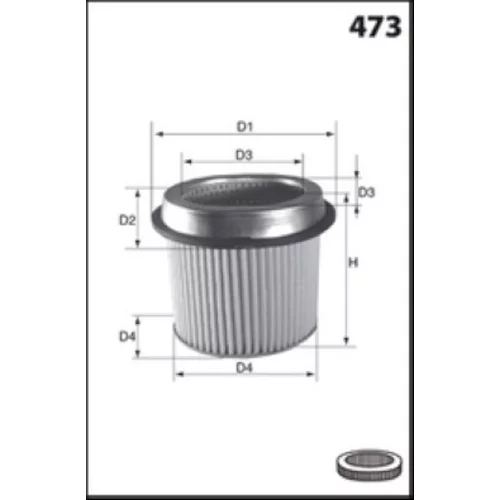 Vzduchový filter MISFAT R1208