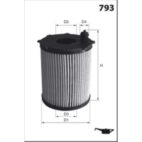 Olejový filter MISFAT L057