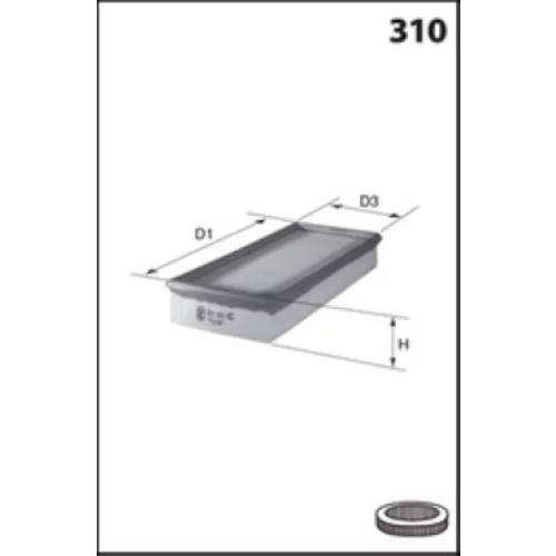 Vzduchový filter MISFAT P182