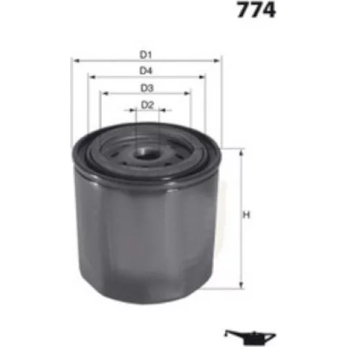 Olejový filter MISFAT Z749