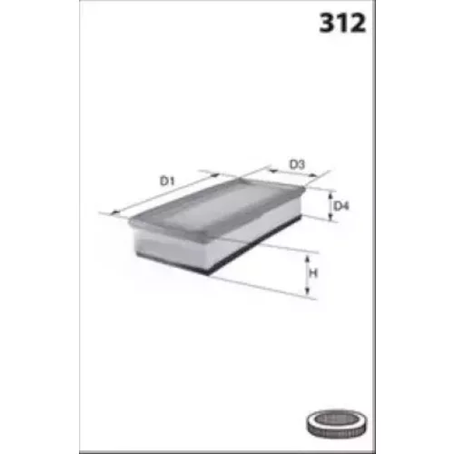 Vzduchový filter MISFAT P083A