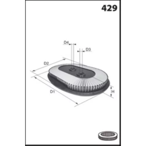 Vzduchový filter MISFAT R1207