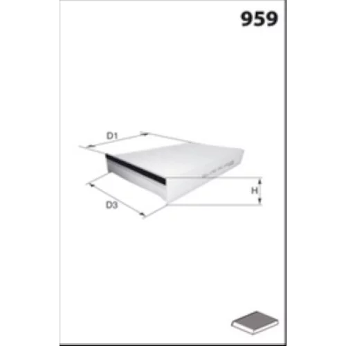 Filter vnútorného priestoru MISFAT HB111CA