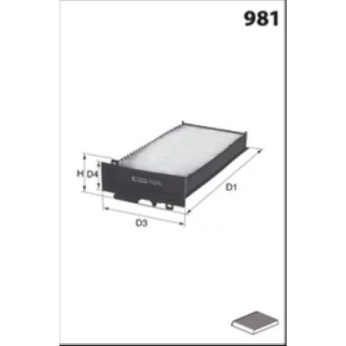 Filter vnútorného priestoru MISFAT HB371