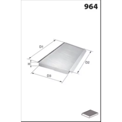 Filter vnútorného priestoru MISFAT HB521C