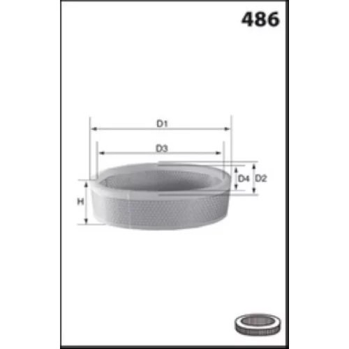 Vzduchový filter R916 /MISFAT/ - obr. 1
