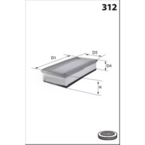 Vzduchový filter MISFAT P957A