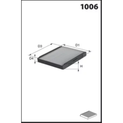 Filter vnútorného priestoru MISFAT HB356