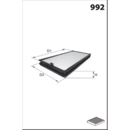 Filter vnútorného priestoru MISFAT HB515