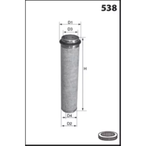 Filter sekundárneho vzduchu R054 /MISFAT/ - obr. 1