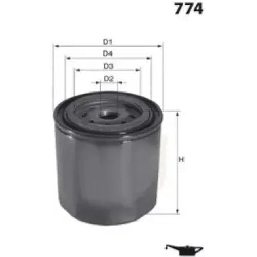 Olejový filter MISFAT Z760