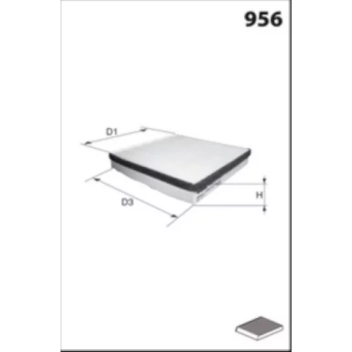 Filter vnútorného priestoru MISFAT HB233C