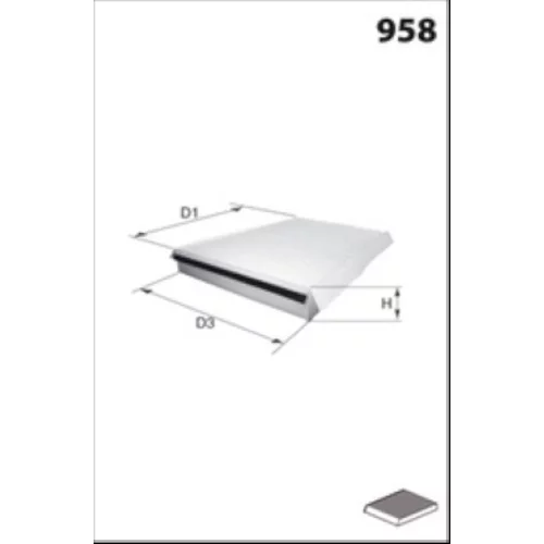 Filter vnútorného priestoru MISFAT HB460