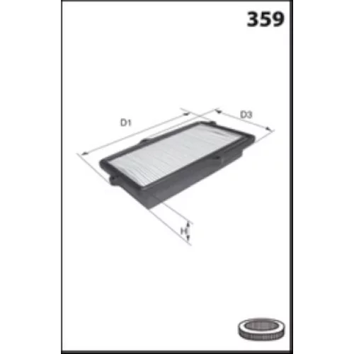 Vzduchový filter P634 /MISFAT/ - obr. 1