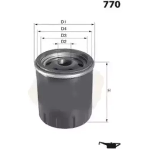Olejový filter MISFAT Z756