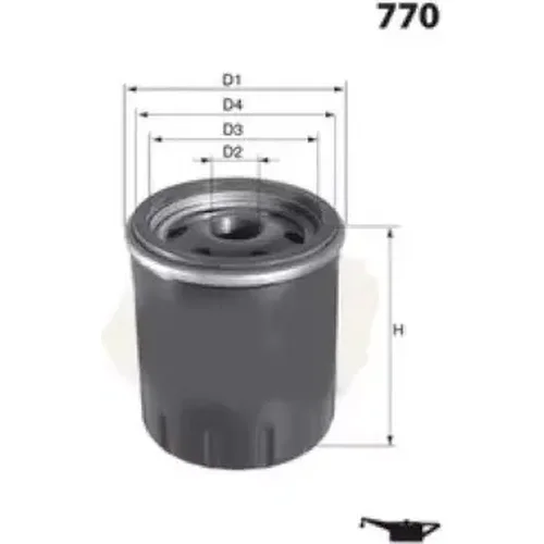 Olejový filter MISFAT Z759