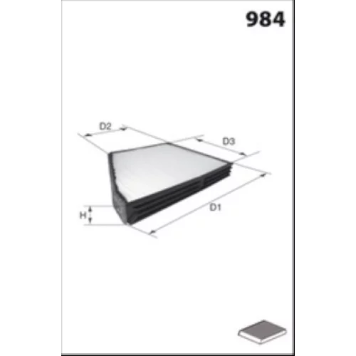 Filter vnútorného priestoru MISFAT HB340