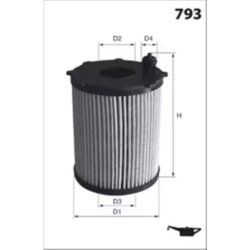 Olejový filter MISFAT L206