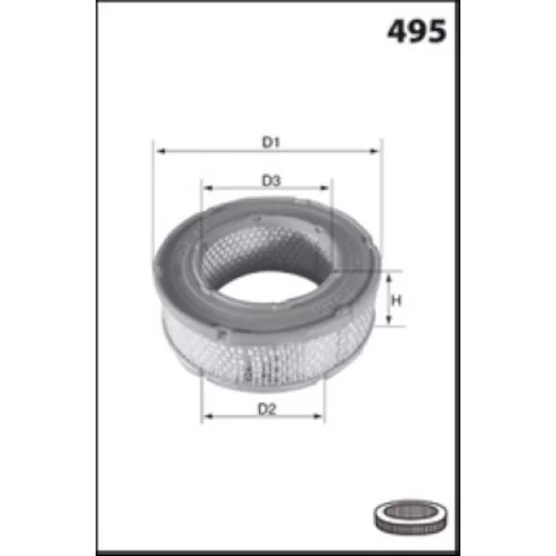 Vzduchový filter R1015 /MISFAT/ - obr. 1