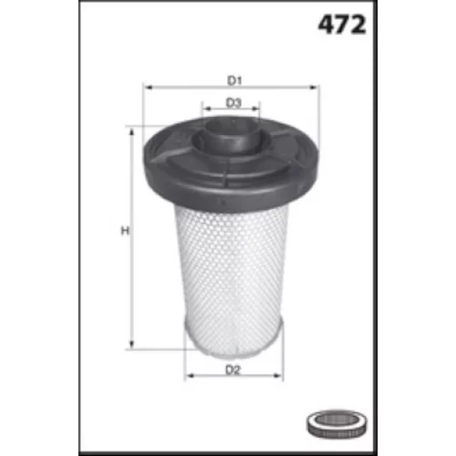 Vzduchový filter R1132 /MISFAT/ - obr. 1
