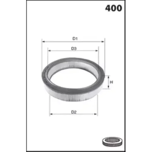 Vzduchový filter MISFAT R138