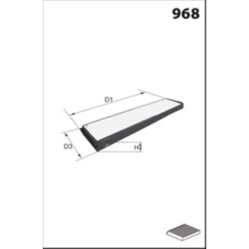 Filter vnútorného priestoru MISFAT HB244