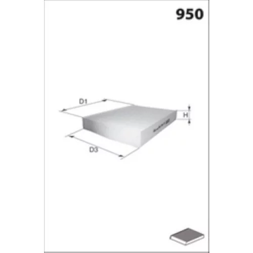 Filter vnútorného priestoru MISFAT HB776