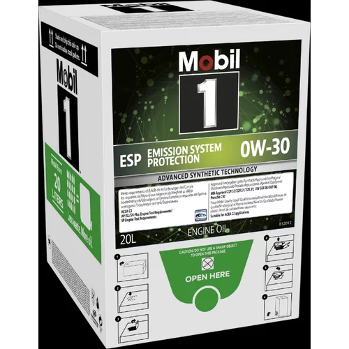 Motorový olej MOBIL 1 ESP 0W-30 20L BIB
