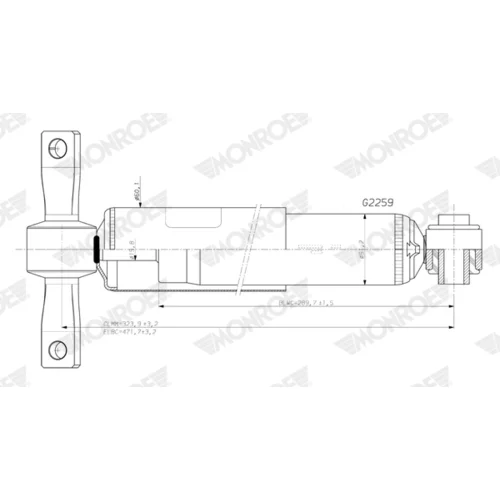 Tlmič pérovania G2259 /MONROE/ - obr. 1