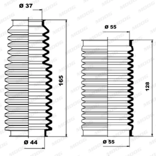 Manžeta riadenia - opravná sada K150027 /MOOG/ - obr. 1