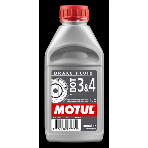 Brzdová kvapalina Brake Fluid DOT3 / DOT4 0,5L /MOTUL/ - obr. 1