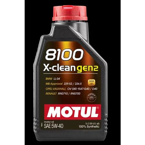 Motorový olej 8100 X-CLEAN 5W-40 GEN2 1L /MOTUL/ - obr. 1