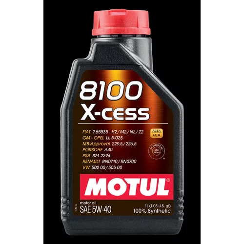 Motorový olej Motul 8100 X-Cess 5W-40 1L - obr. 1