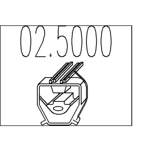 Doraz tlmiča výfuku MTS 02.5000