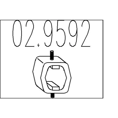 Doraz tlmiča výfuku 02.9592 /MTS/