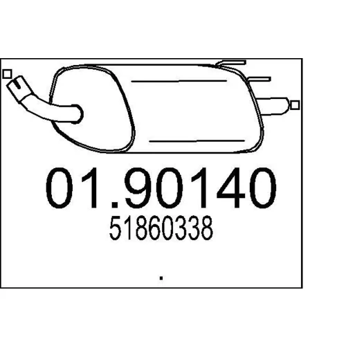 Koncový tlmič výfuku MTS 01.90140