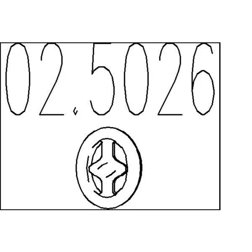 Doraz tlmiča výfuku 02.5026 /MTS/