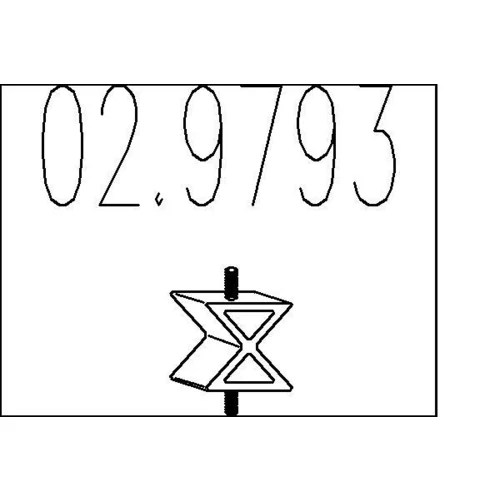 Doraz tlmiča výfuku 02.9793 /MTS/