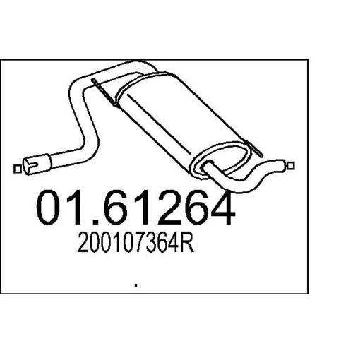 Koncový tlmič výfuku MTS 01.61264