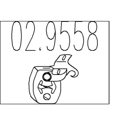 Doraz tlmiča výfuku 02.9558 /MTS/