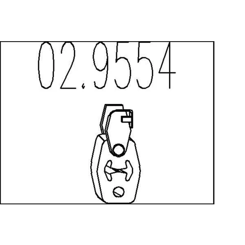 Doraz tlmiča výfuku MTS 02.9554