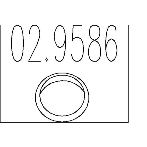 Tesnenie výfukovej trubky MTS 02.9586
