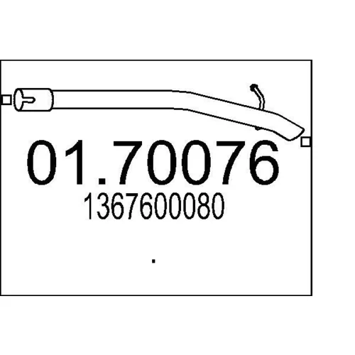 Výfukové potrubie 01.70076 /MTS/