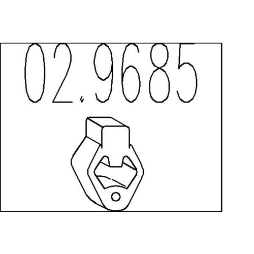 Doraz tlmiča výfuku MTS 02.9685