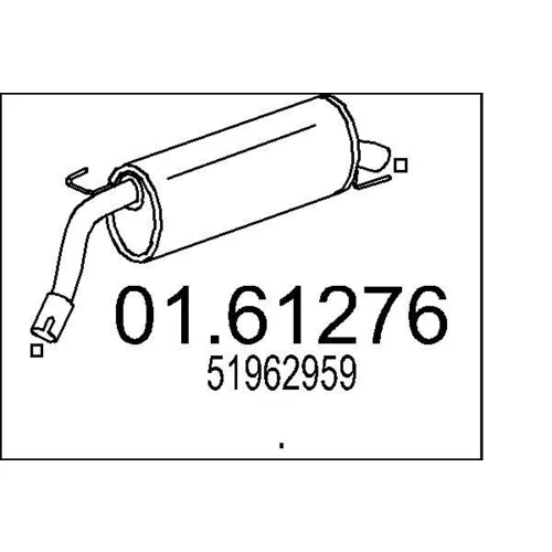 Koncový tlmič výfuku 01.61276 /MTS/