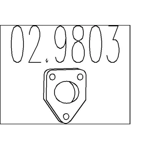 Tesnenie výfukovej trubky MTS 02.9803