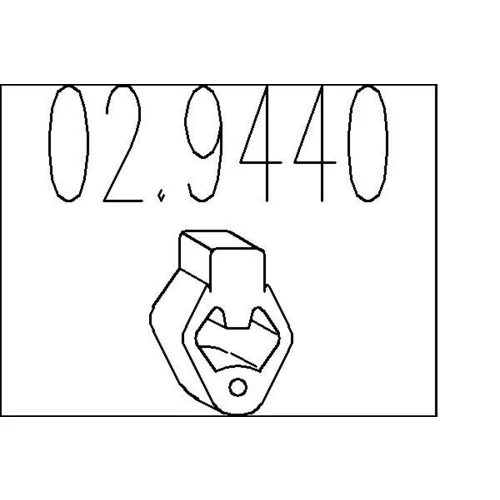 Doraz tlmiča výfuku MTS 02.9440