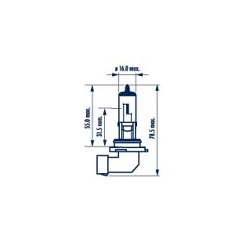 Žiarovka pre diaľkový svetlomet 486133000 /NARVA/ - obr. 1